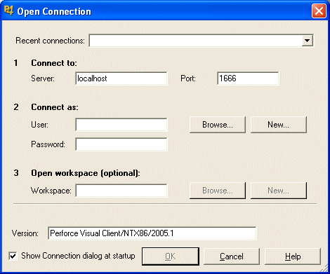 The Open Connection Dialog